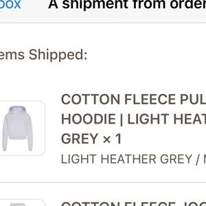 Cotton fleece pullover